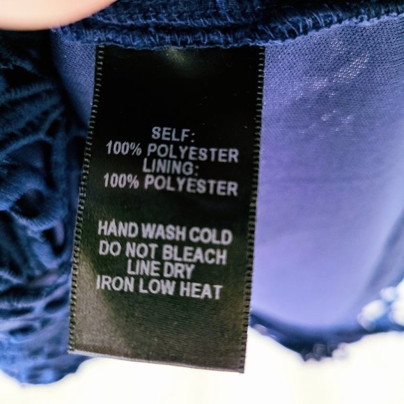 Lulu’s Everlasting Light Backless Lace Dress Navy - Picture 10 of 10